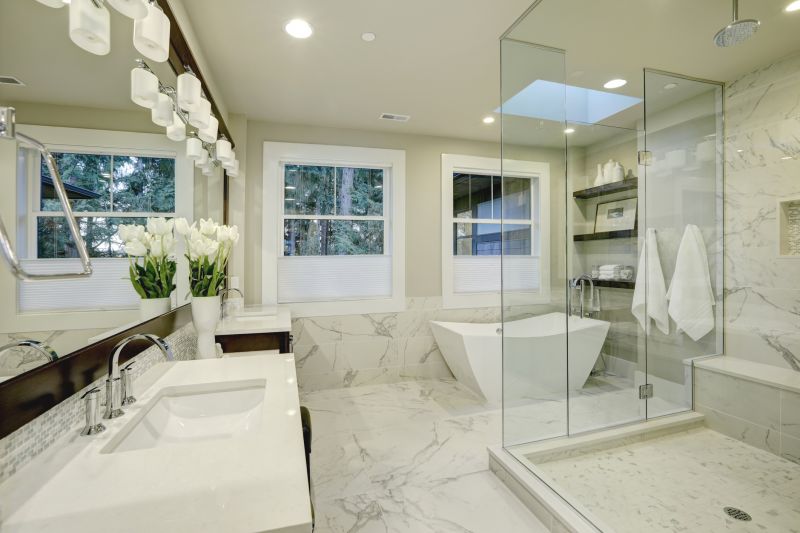 Luxury Walk-In Shower with Glass Enclosure